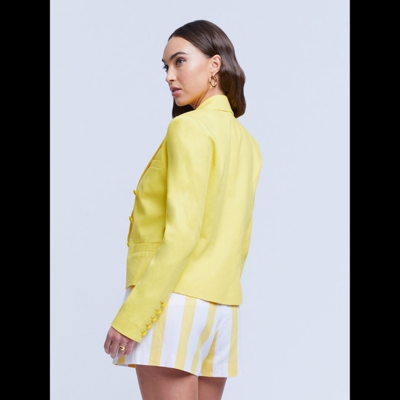 L'AGENCE Brooke Linen Blazer - Picture 3 of 4
